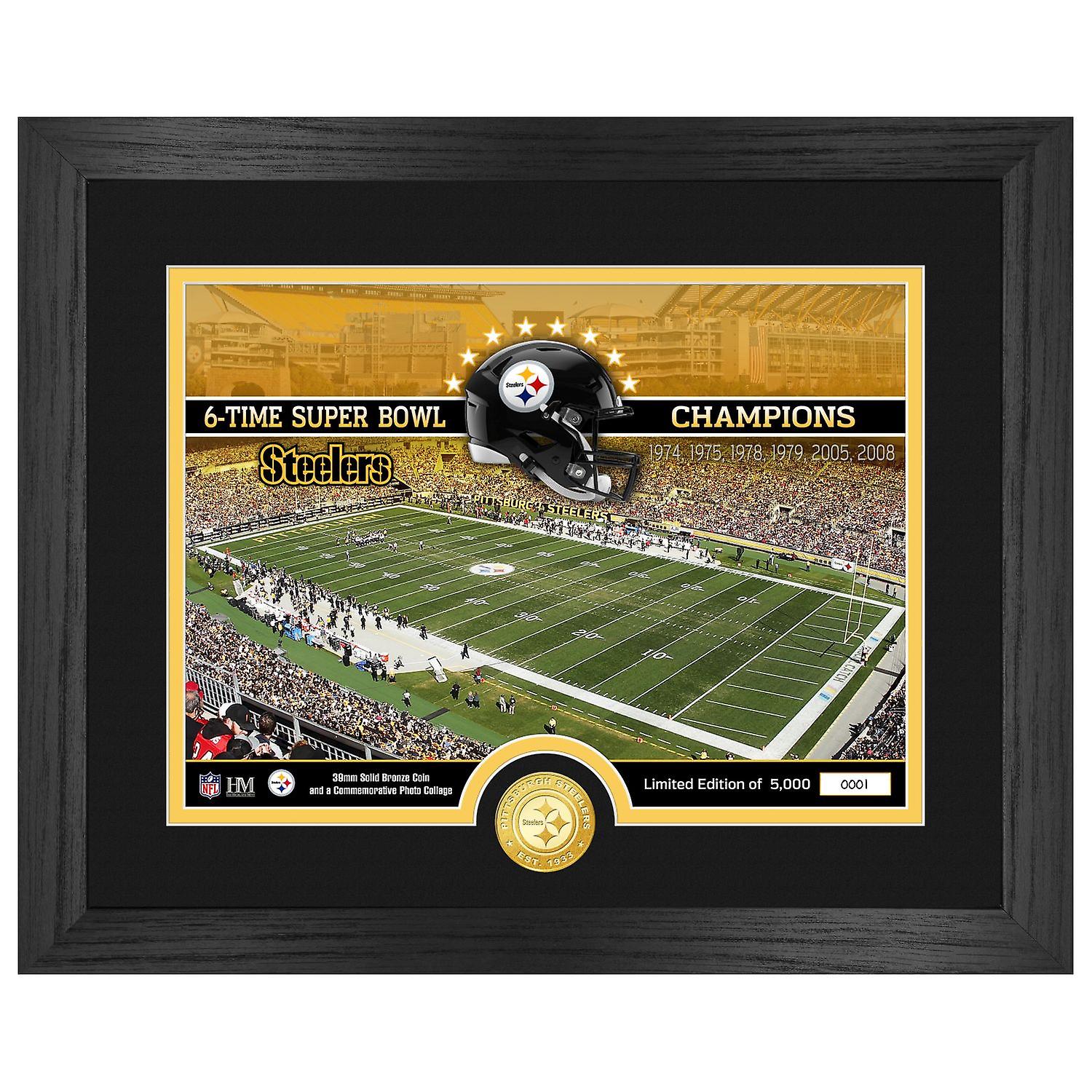 ピッツバーグスティーラーズNFLスタジアムゴールデンコイン画像40x33cm