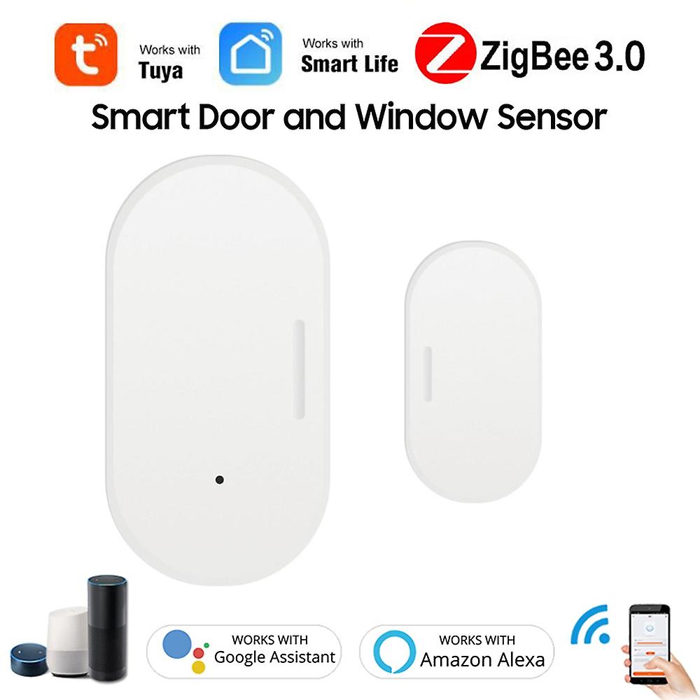 スマート ドアおよび窓センサー Zigbee ワイヤレス接続ドア開閉検出器は Tuya Sma で動作します