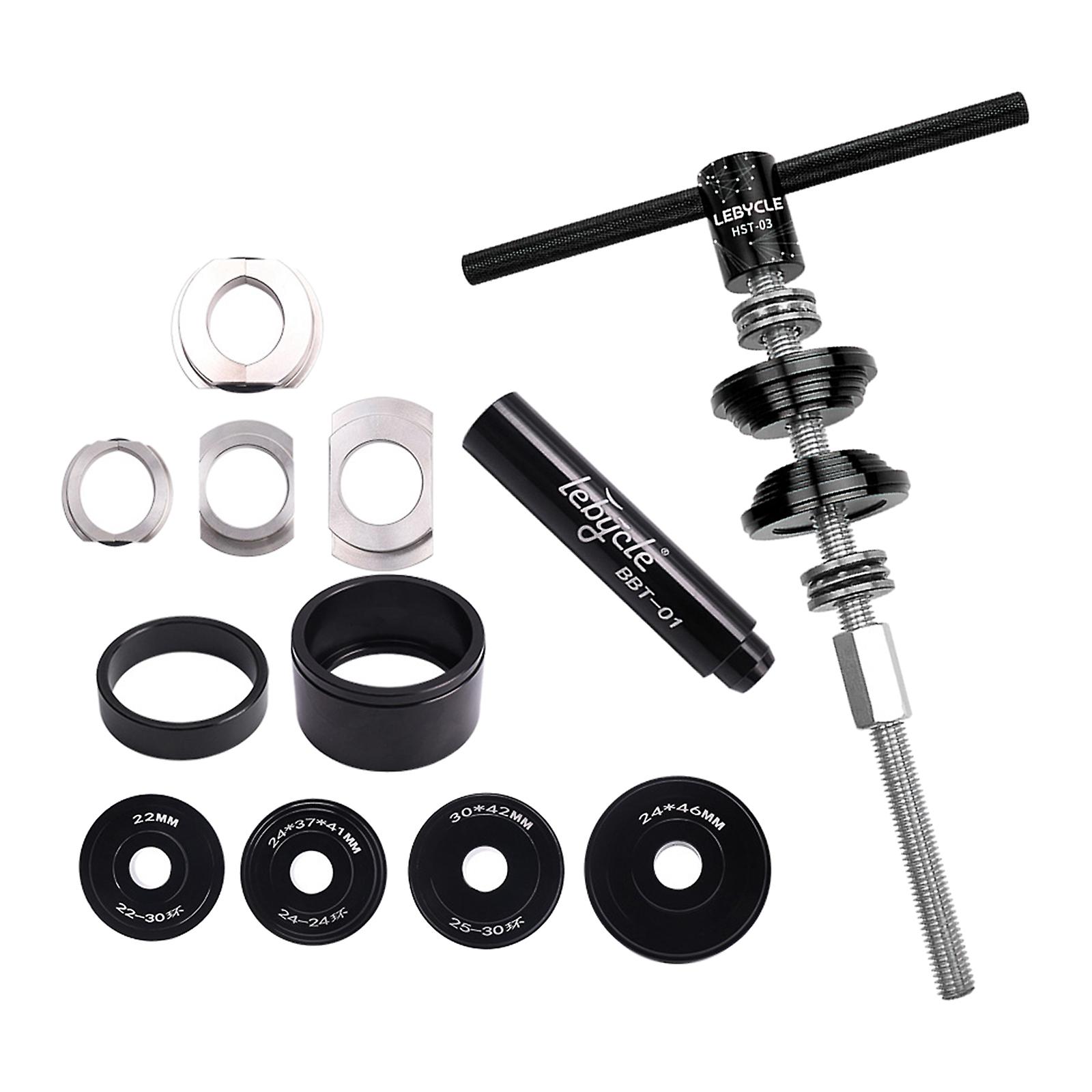 Bikes bottom bracket press tool, bearing installation, removal tools Black