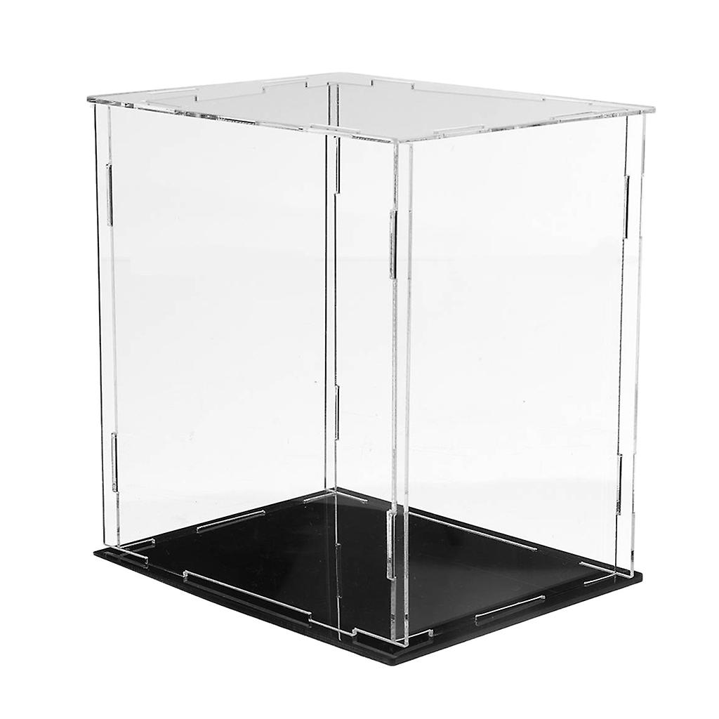 Small Clear Acrylic Plastic Display Box Case Dustproof Protection Cube Decor