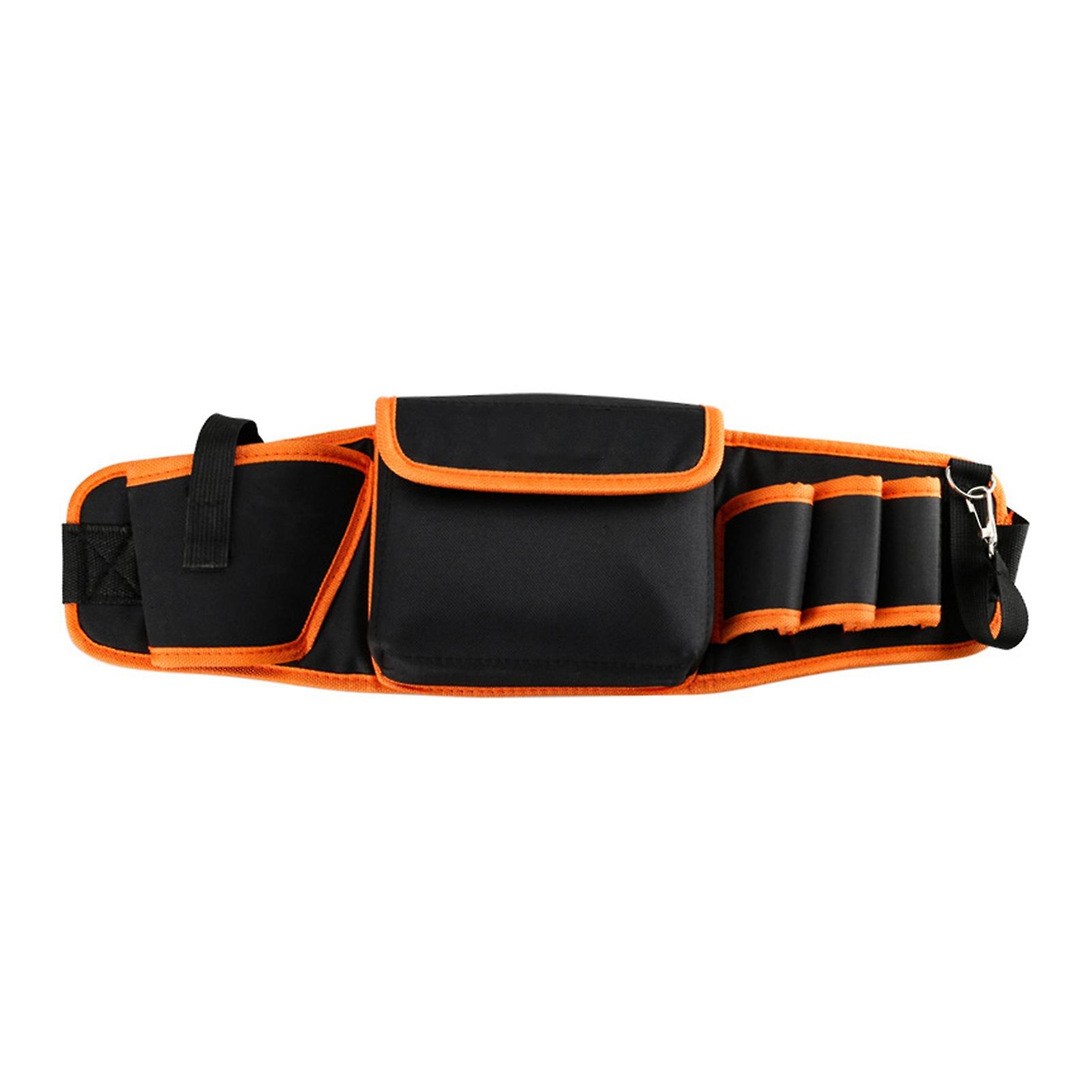 Electric Drill Maintenance Tool Belt Pouch Thickened Durable Waist Bag for Electrician Technician with Multiple Storage Compartments