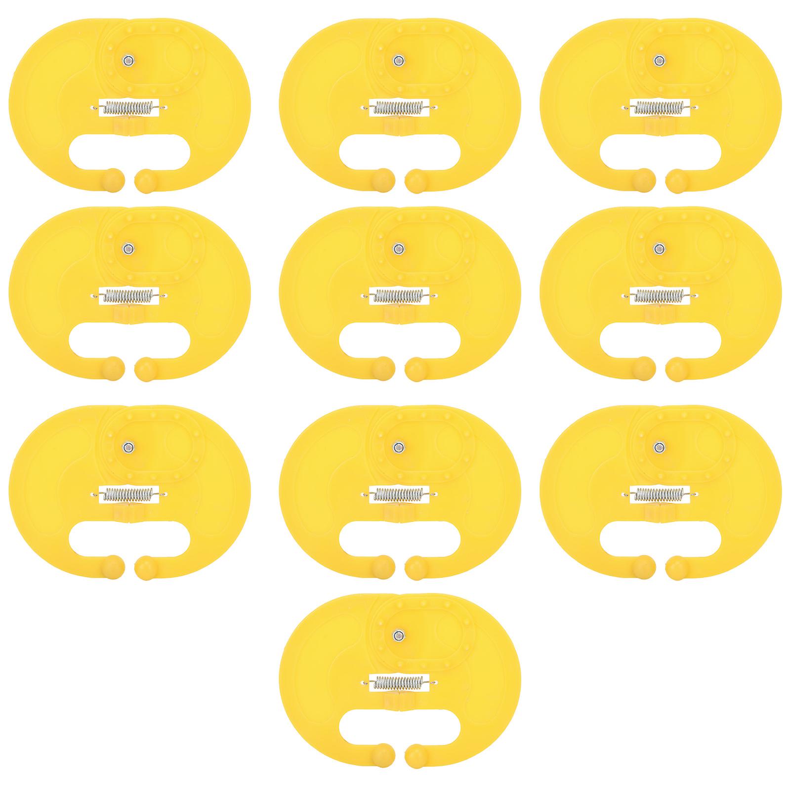 10 Pcs Calf Weaner Spring Lock High Tensile Strength Lengthened Widened PP Calf Nose Thorn Milk Sucking Preventer