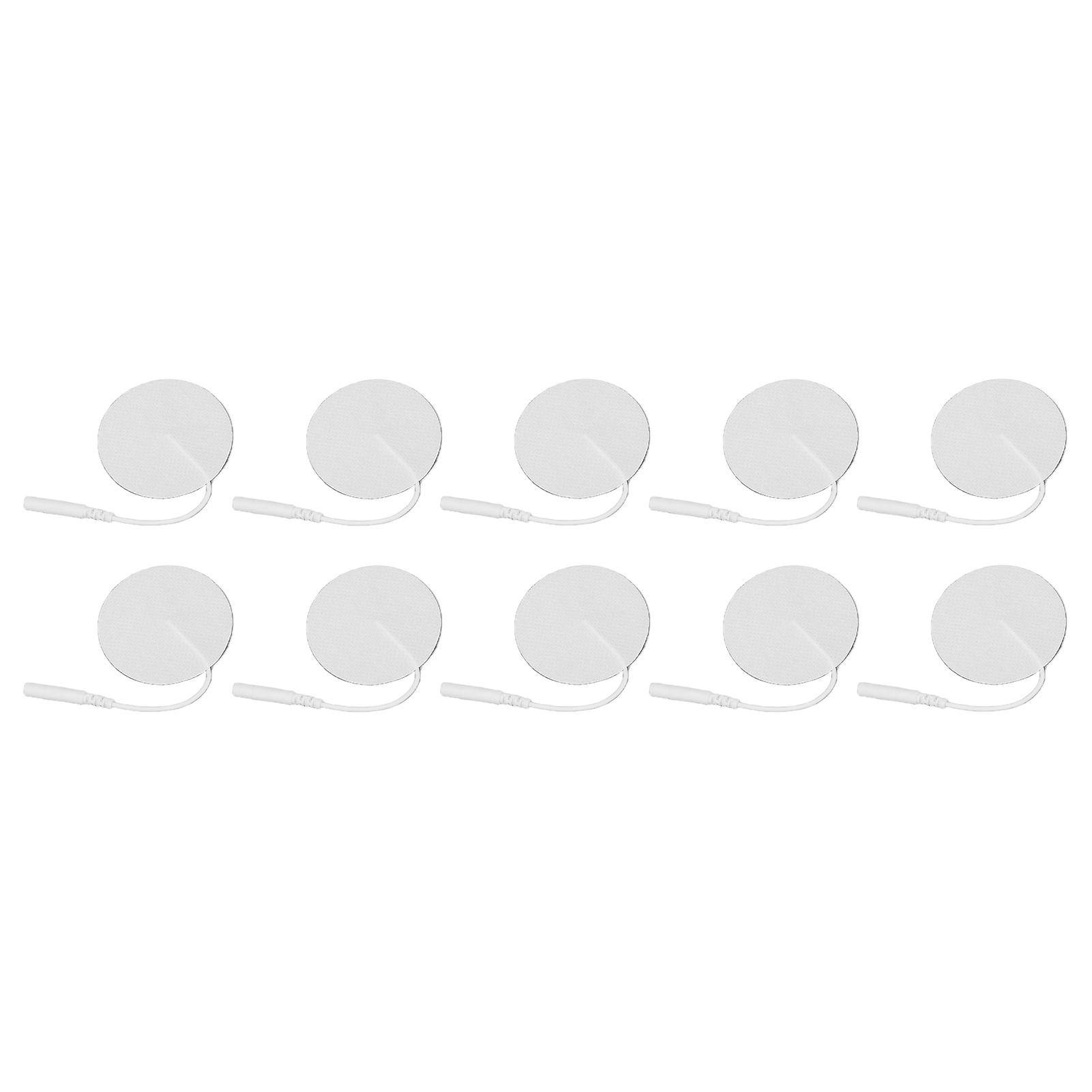 10pcs 5cm Diameter Tens Electrode Pads TENS Reusable Replacement Electrode Patch