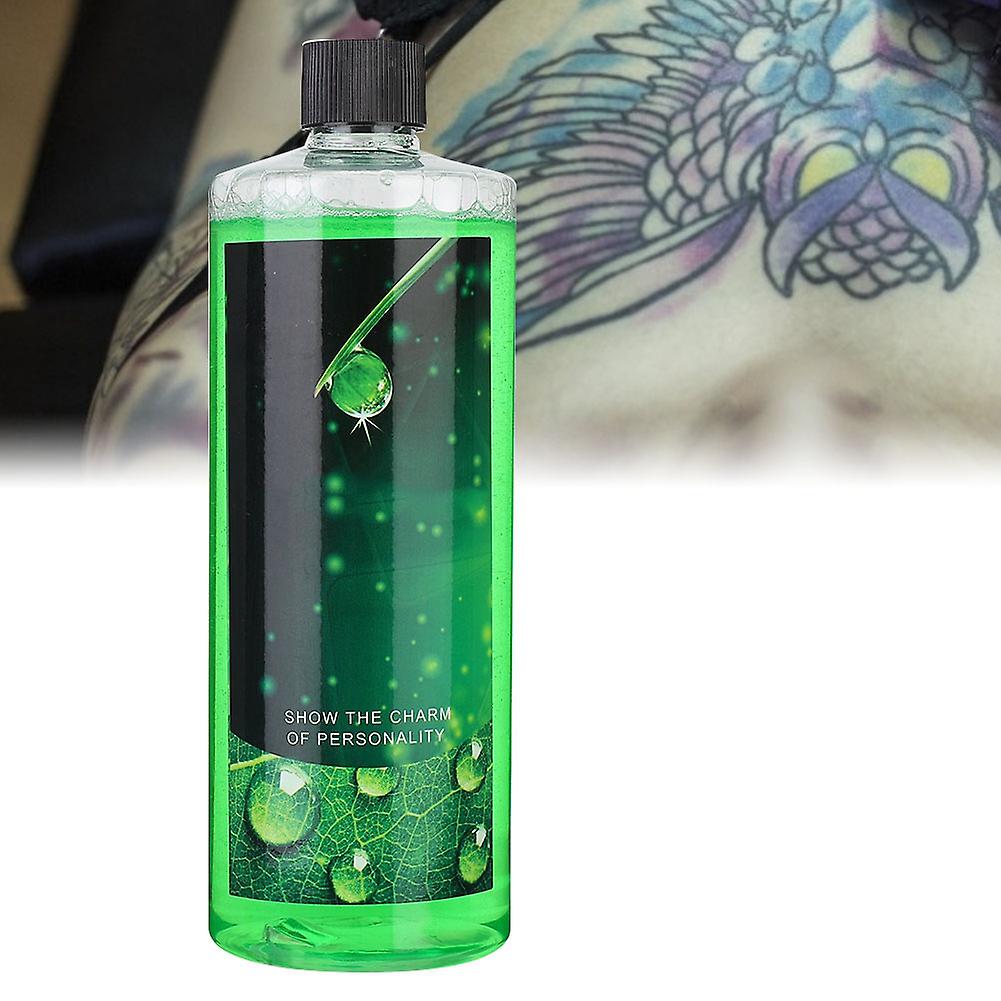 Green Soap 500ml, Tattoo Cleansing and Soothing Solution, Skin Cleaning Accessory