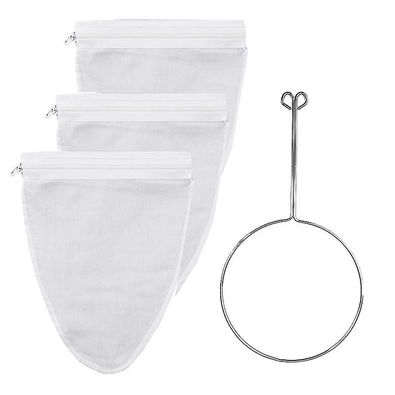 Ultra Fine Mesh Strainer Bag With Zipper,strainers Fine Mesh With Reinforced Frame And Sturdy Handl Cy
