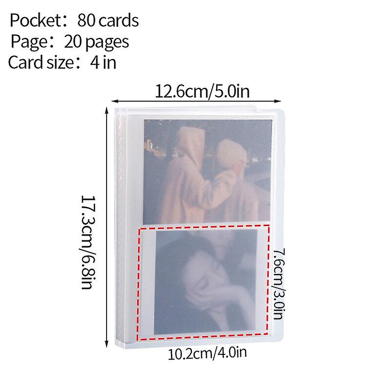 Kimyoaee Album Photo Polaroid 600 Et Instax Wide - 64 Emplacements, Format 210x300, Couverture Cuir