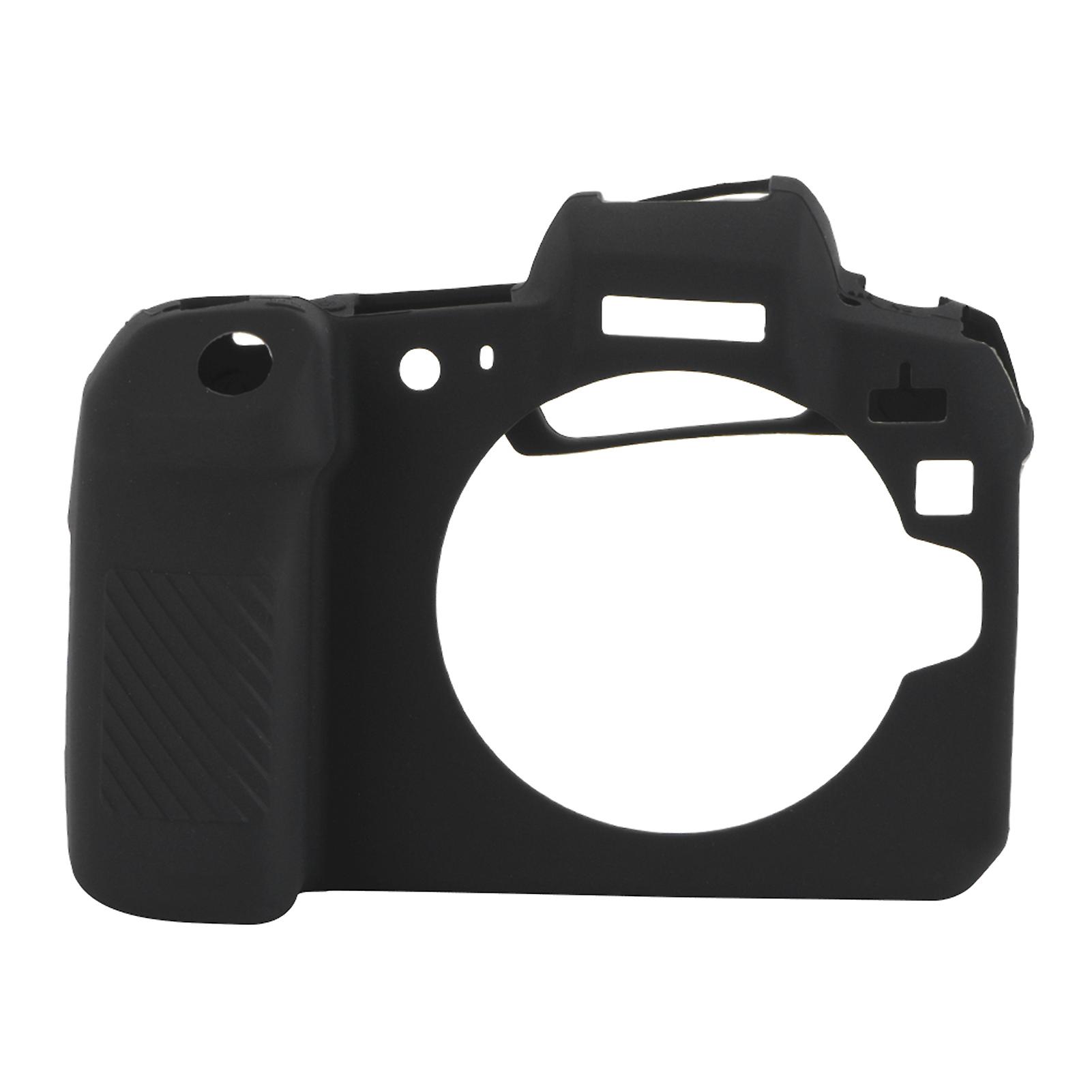 Silicone Shockproof Soft Light Camera Screen Protector Case Cover for Canon EOS R(Black)