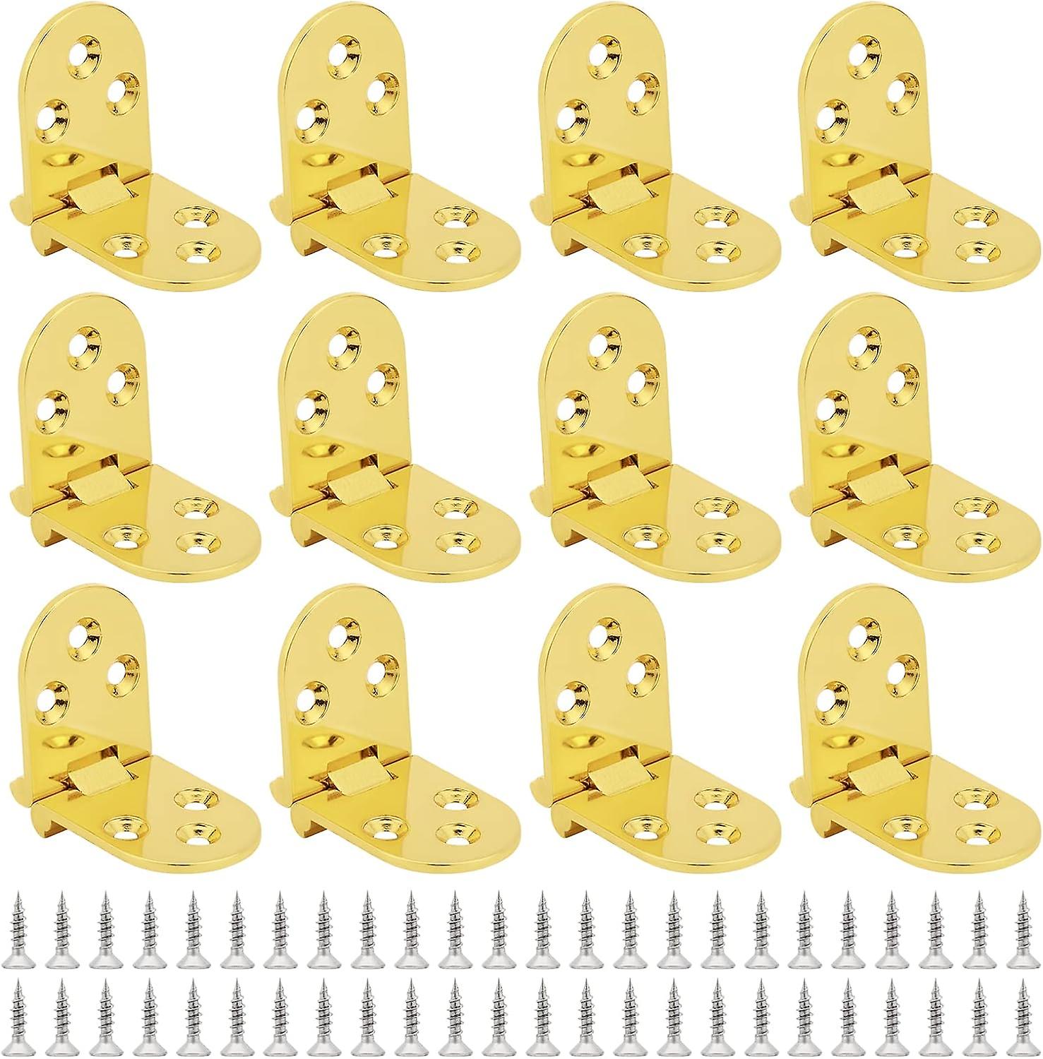 Furniture Hinge,12 PCS Folding Table Hinges,180 Degree Hinge, Flip Top Hinge with Screws