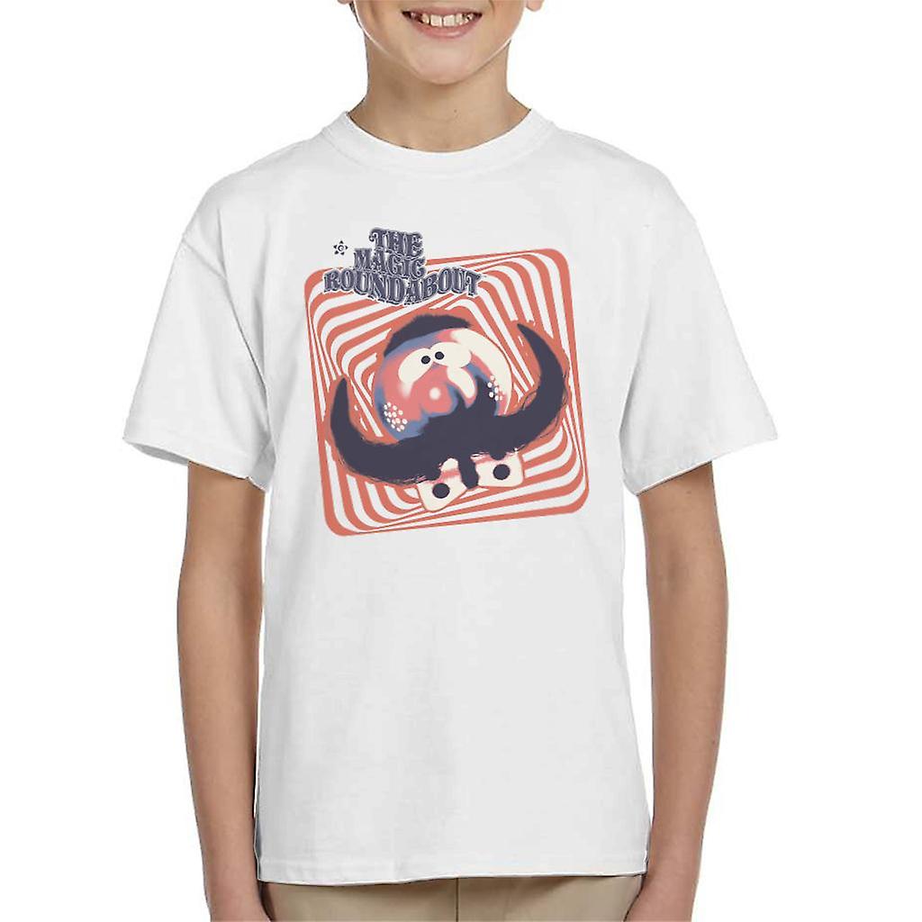 The Magic Roundabout Zebedee Psychedelic Lines Kid's T-Shirt