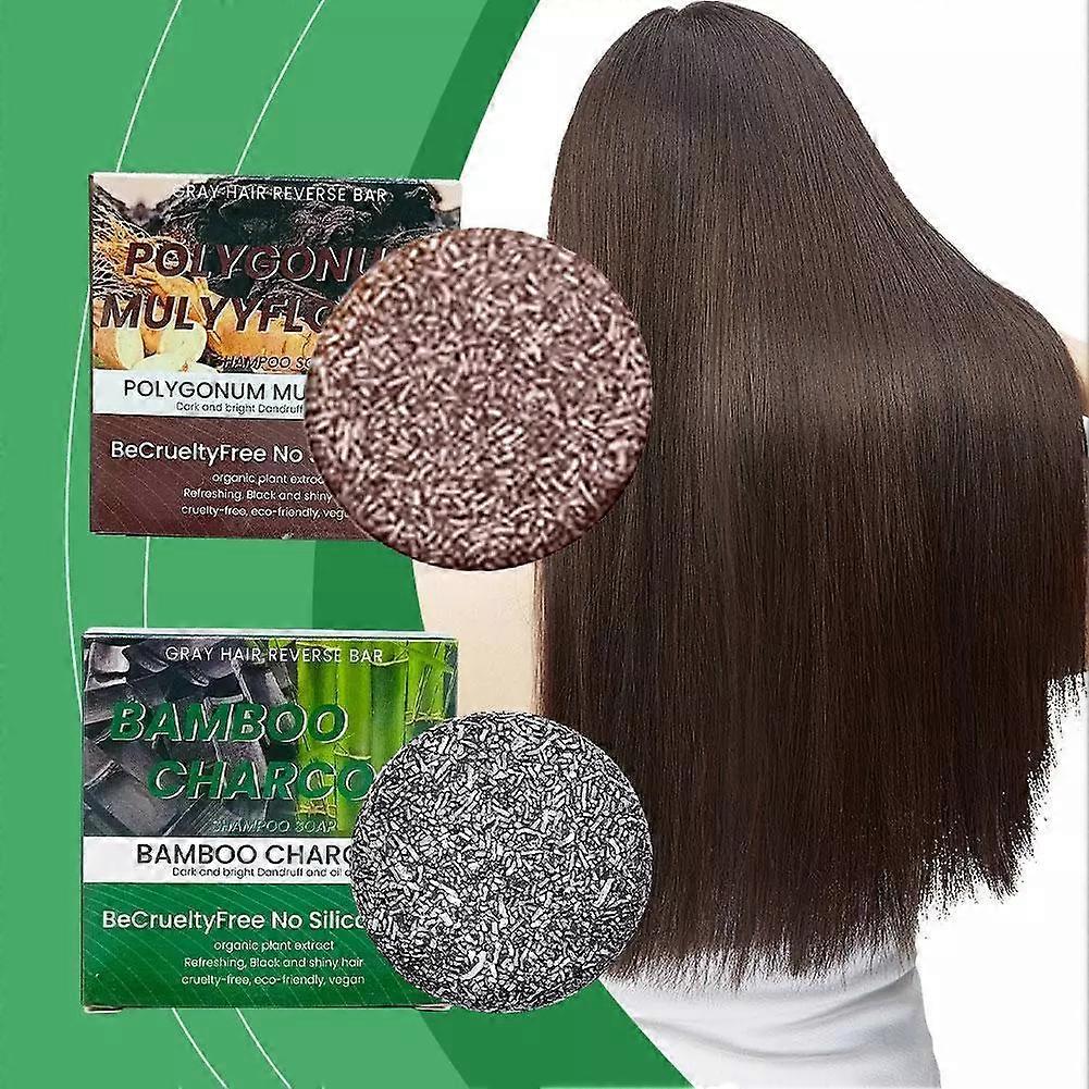 Polygonum Multiflorum Shampoo Soap Effectively Reduce Dandruff and HairBreakage