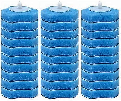 Lot de 30 recharges de brosses WC jetables, têtes de brosse éponge de remplacement pour nettoyant WC