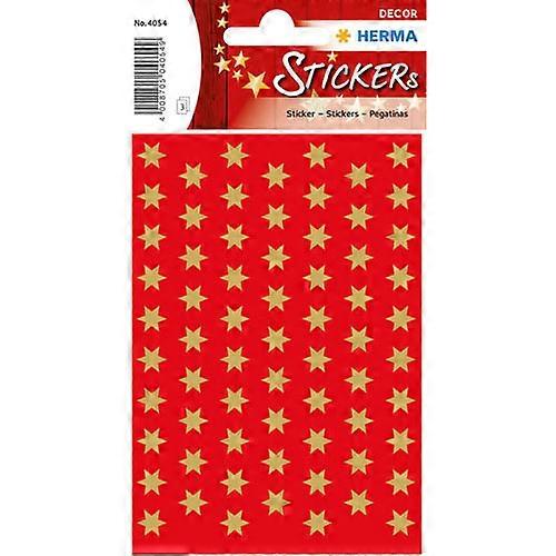 Herma 6-Pointed Stars High Quality Self-Adhesive Decorative Sticker (Gold)