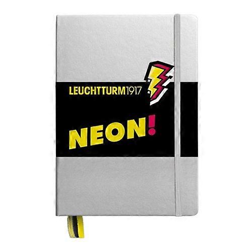 Leuchtturm Superior Quality Hardcover Silver and Neon Dotted A5 Notebook