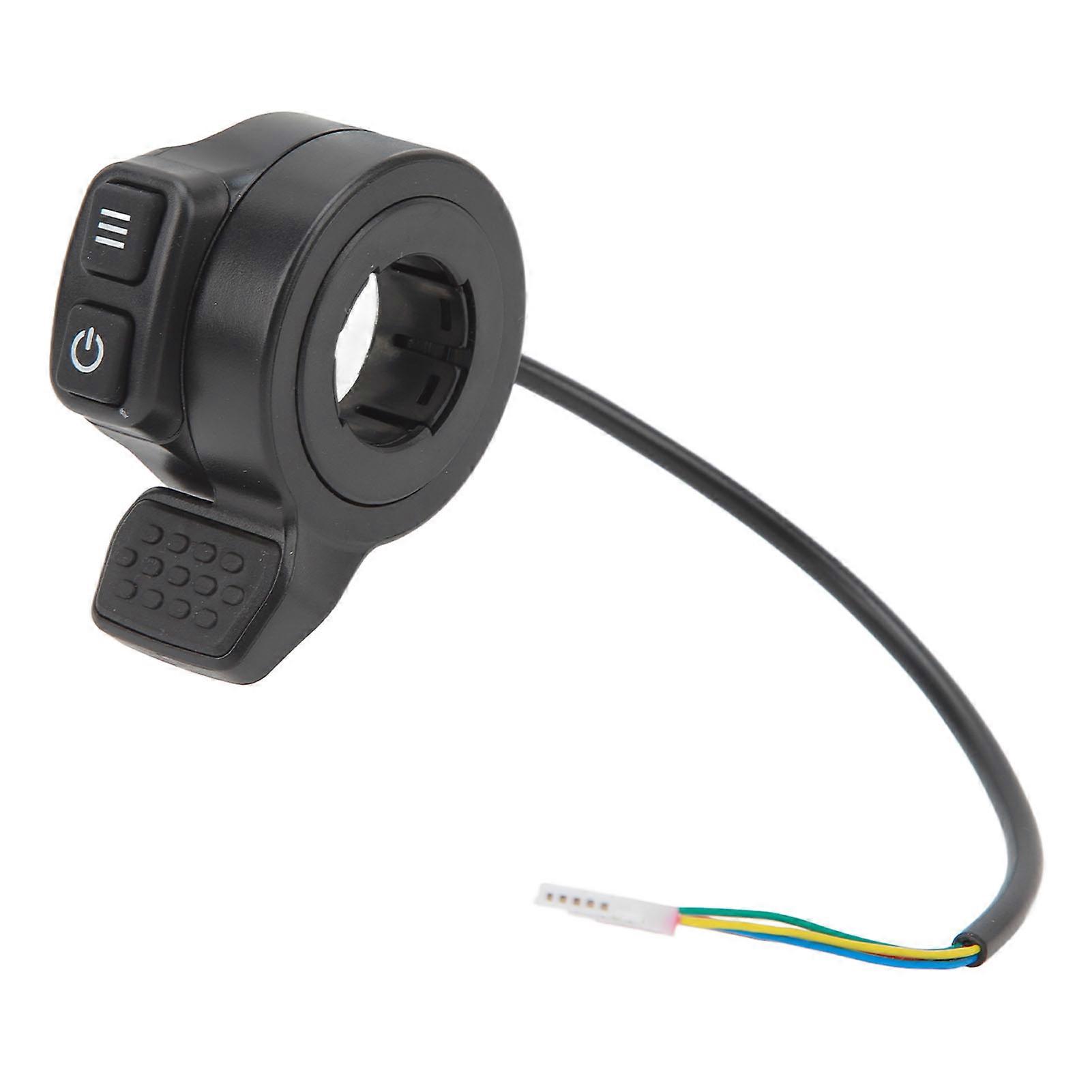 Electric Scooter Throttle Finger Throttle With Power Switch Speed Control Throttle Replacement Part For Electric Bicycle