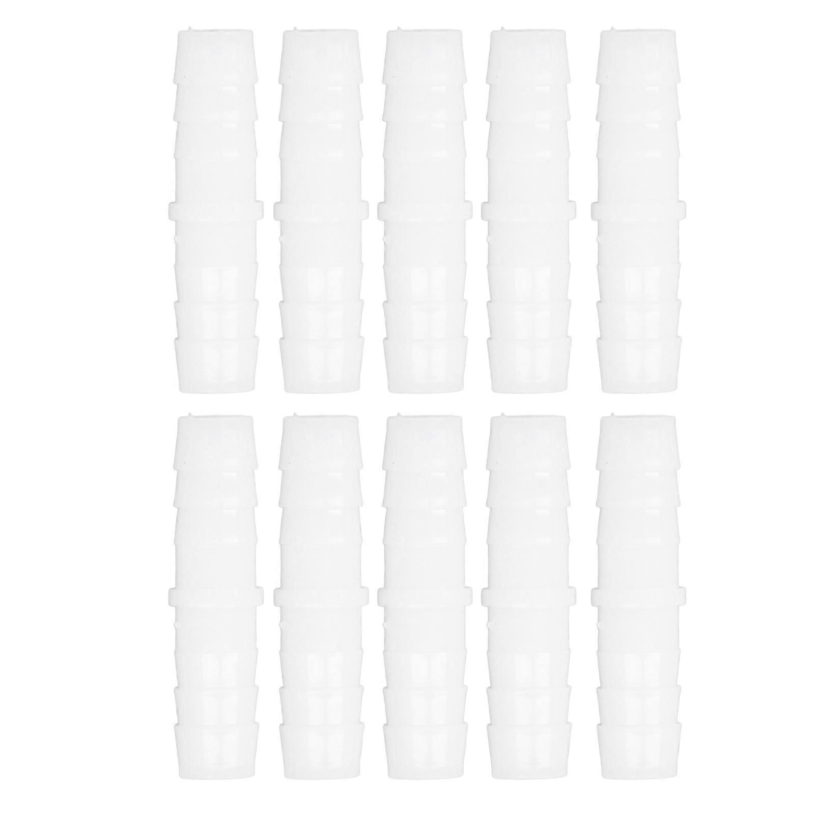 10 قطع خرطوم بلاستيكي بارب المناسب مستقيم متساوي الربط الشائكة Mender محول الاتحاد المشترك 12-12 مم