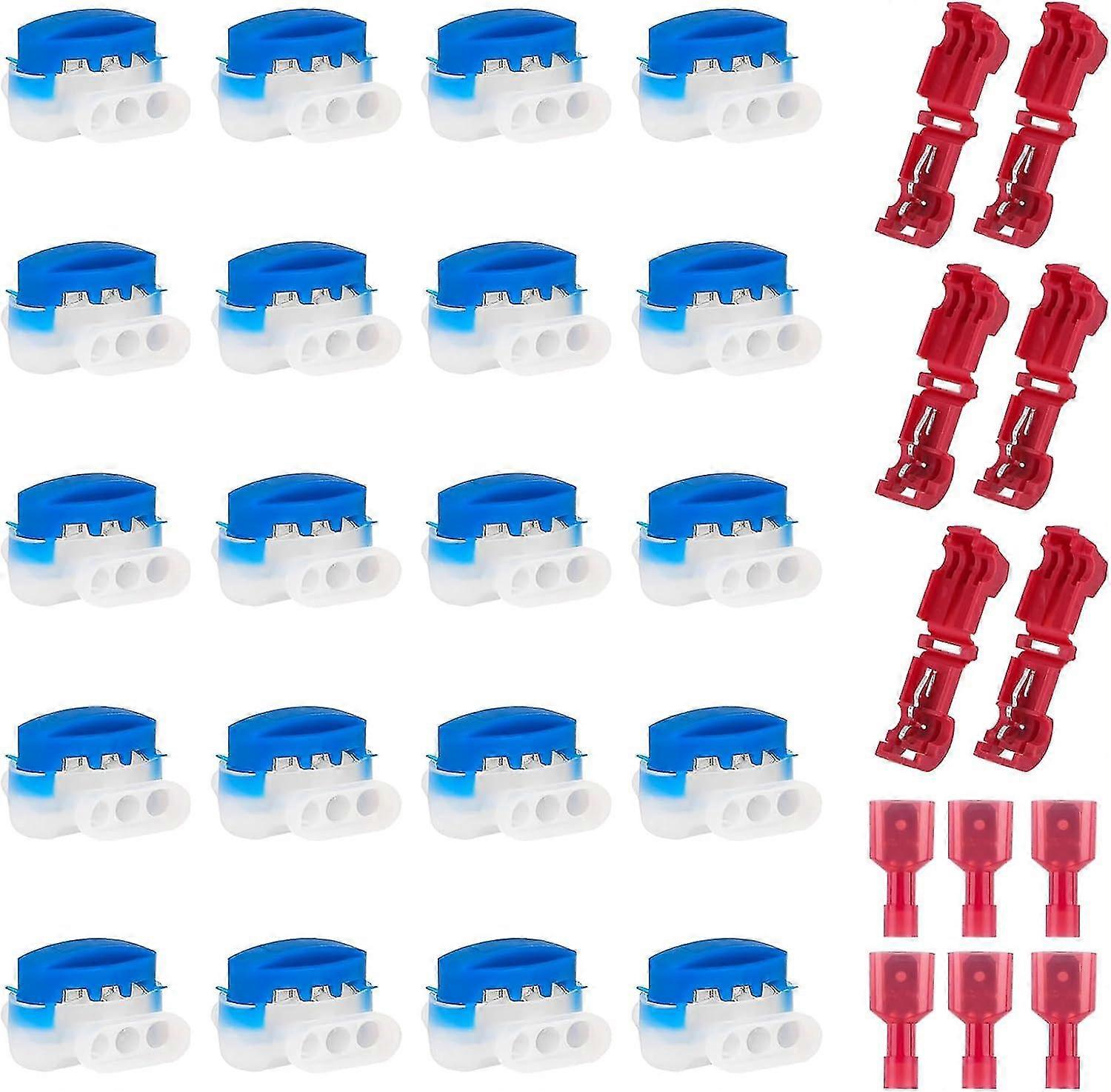 20 Pcs Waterproof Wire Connectors For Flymo Husqvarna Robotic Lawn Mowers, 12 Pcs Connection Terminals