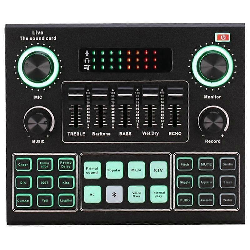 V9 Bluetooth Scheda Audio Auricolare USB Web Radio Scheda Audio In Tempo Reale Canto Scheda Audio Per Telefono Computer