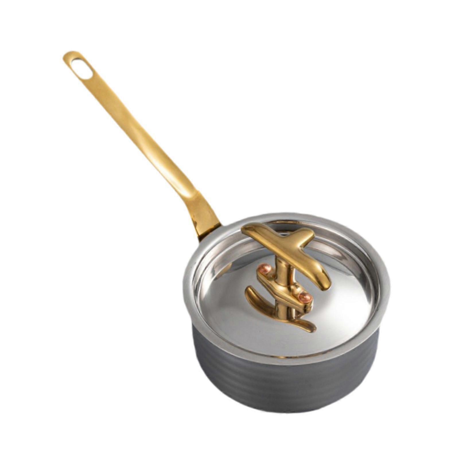 Mini Sauspanne 8cm Rustfritt Stål Gryte For Oppvarming Sauser Smør Kaffe