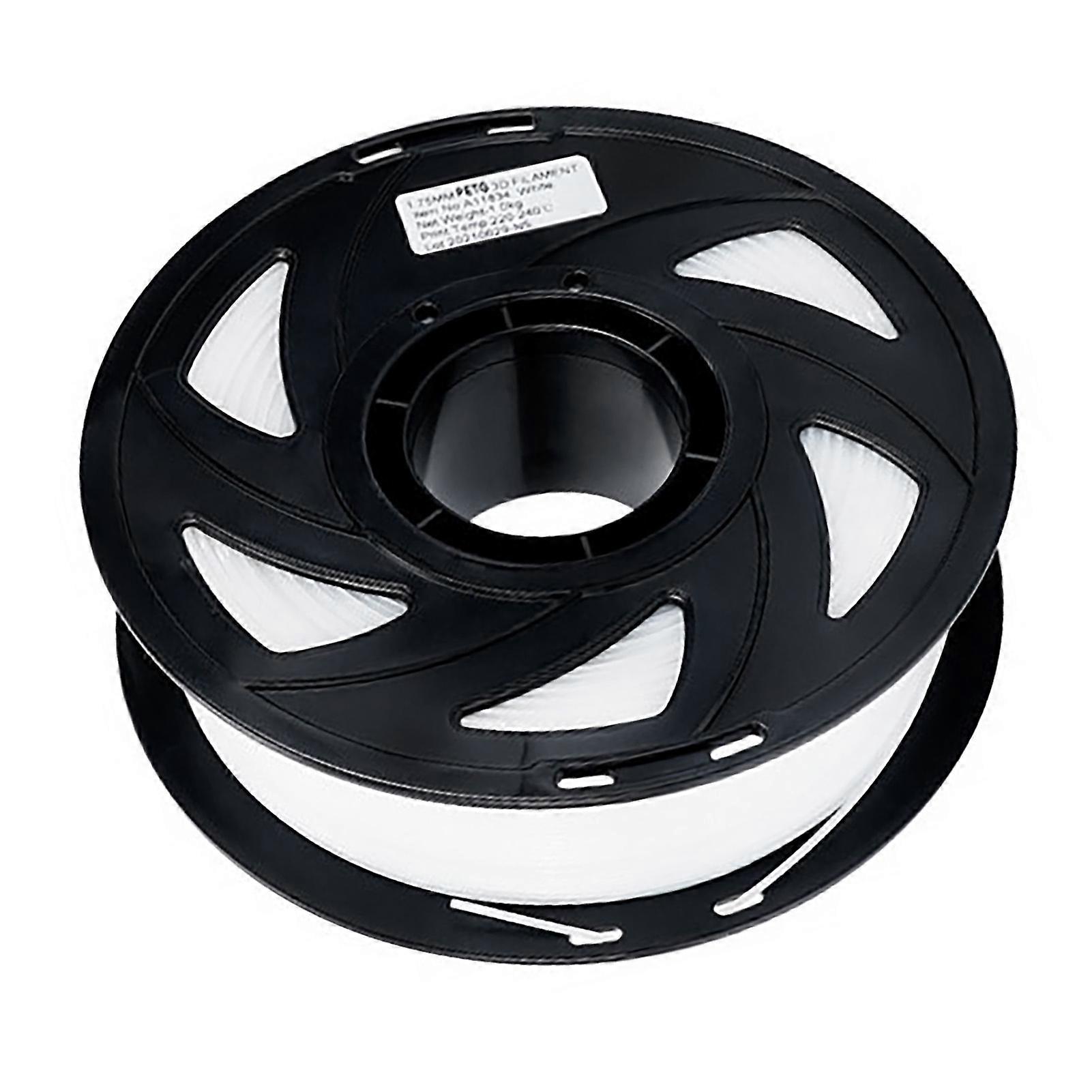 3D Printer Filament 1.75mm PETG Printing Material Consumable High Tenacity for DIY White