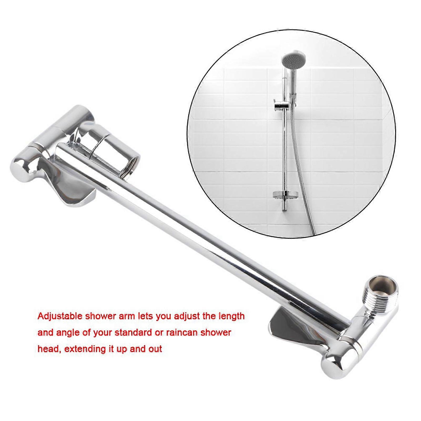 Adjustable Shower Extension Arm Wall Mount for Bathroom Showerhead