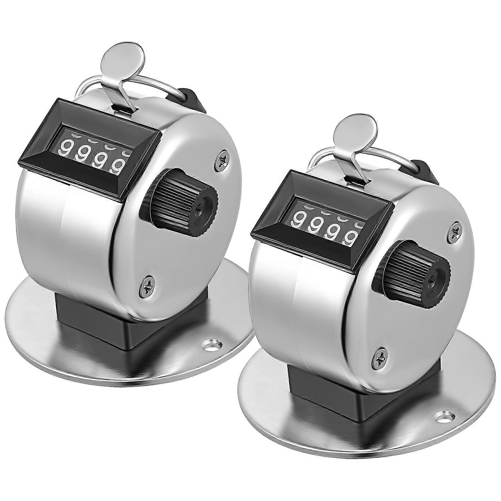 2 pz Contatore manuale Contatore meccanico Contatore clicker portatile Contatore di conteggio del pollice Contatore di passi manuale