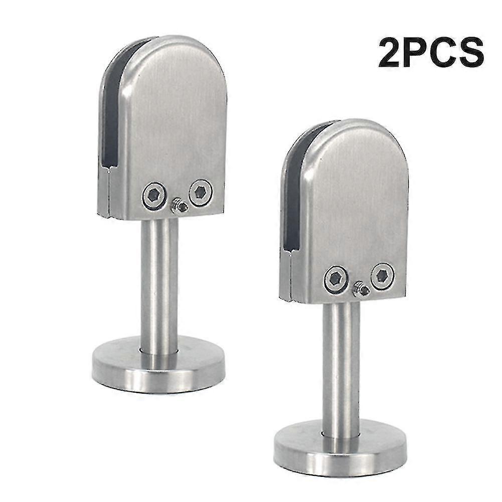 2pcs/set Window Support For Handrail Glass Clip Clamp Easy Install Shelf Holder