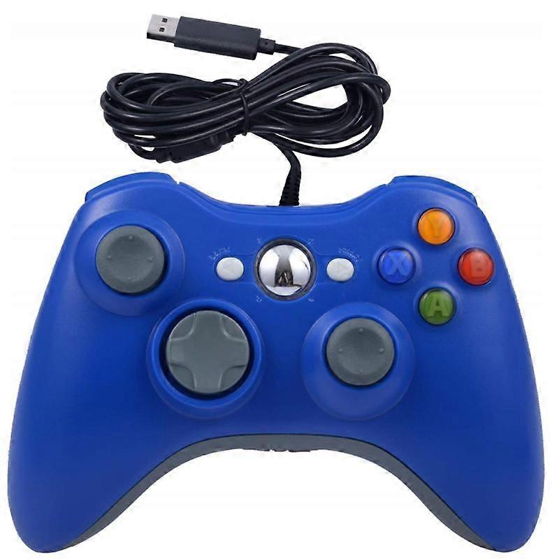Wired chicken game controller, USB vibrating game controller (blue)