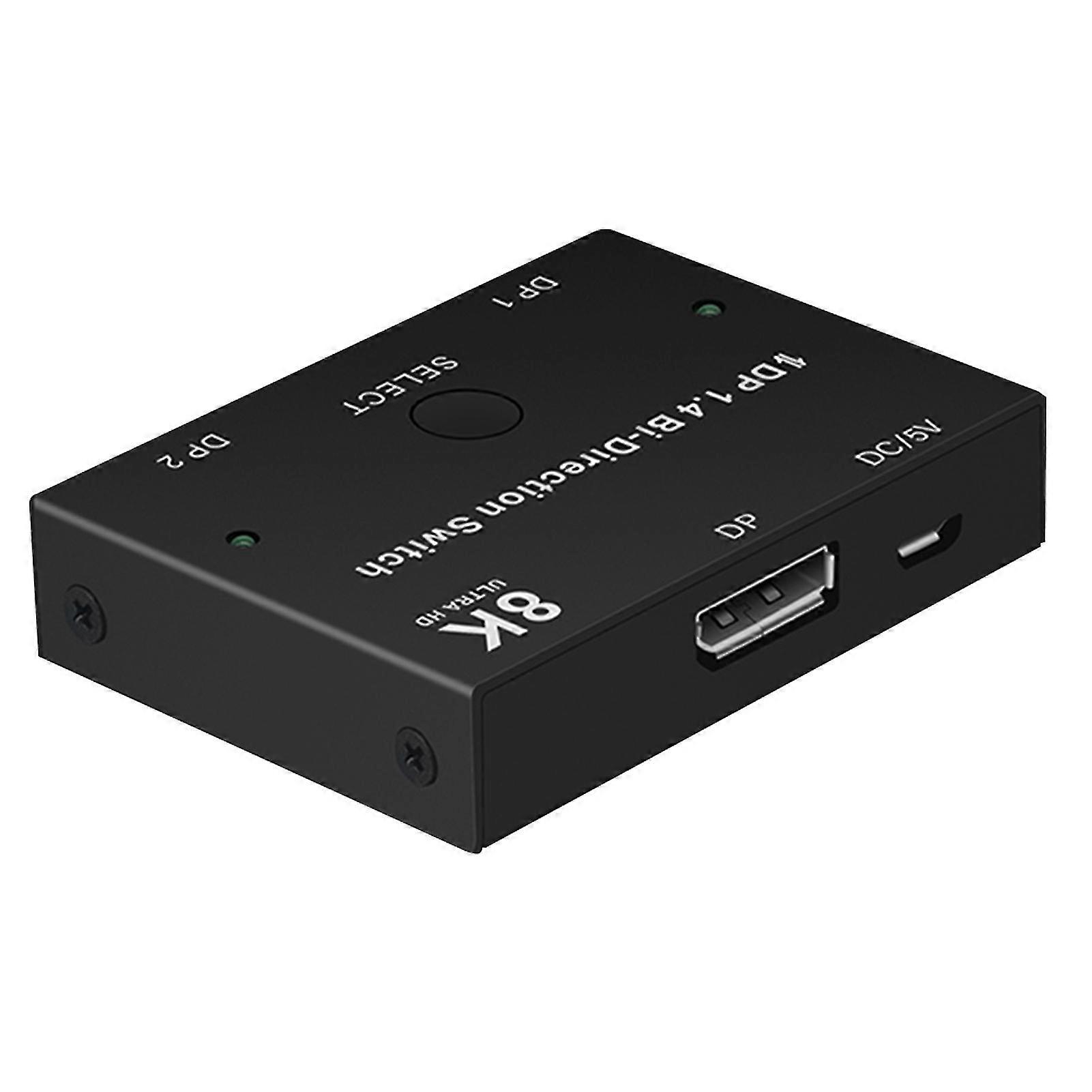 DP 1.4 1X2 Or 2x1 Splitter Converter 3D Displayport 8K60Hz Bi-Direction Switch