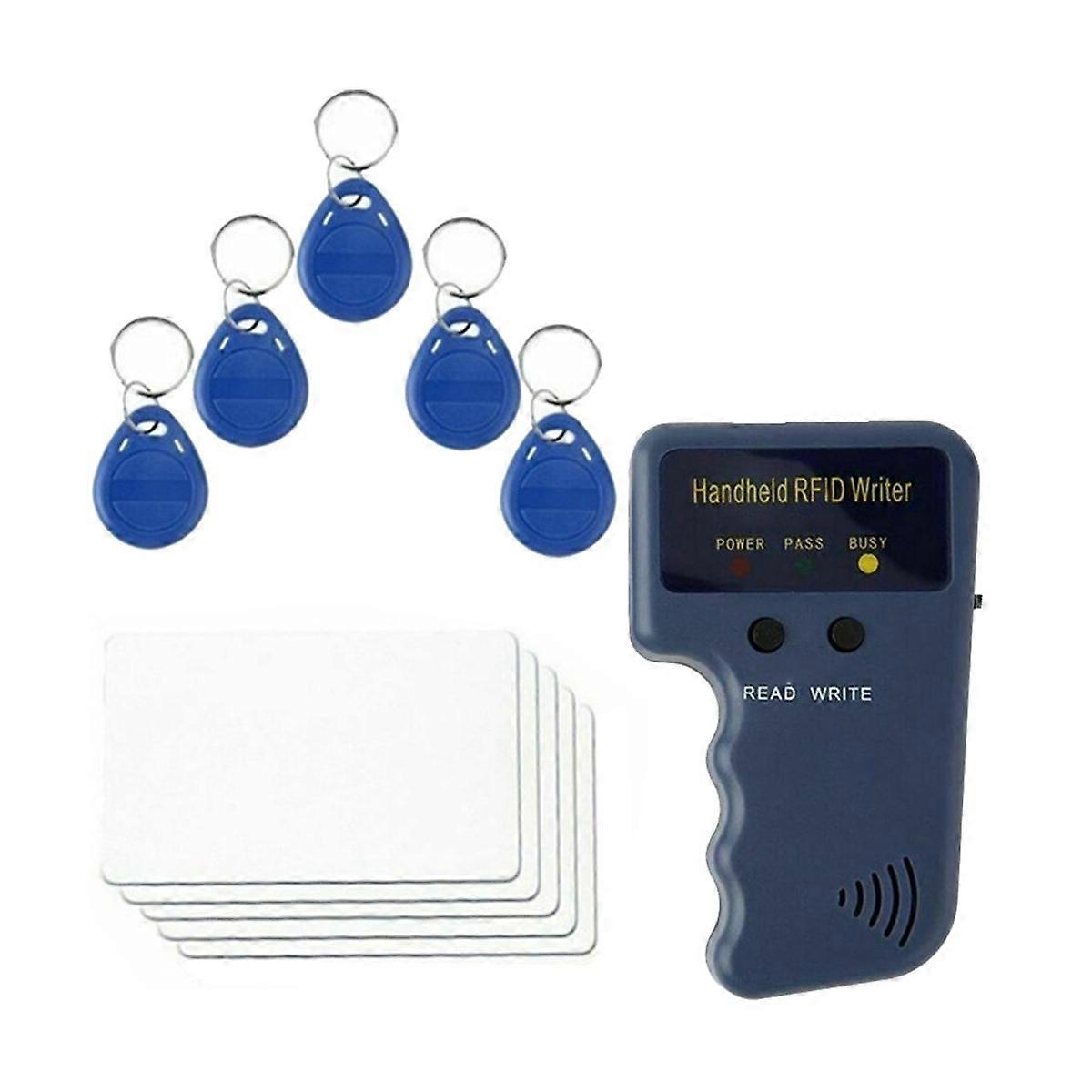 125KHz EM4100 RFID Copier Writer Duplicator Programmer Reader + T5577 EM4305 Rewritable ID Keyfobs