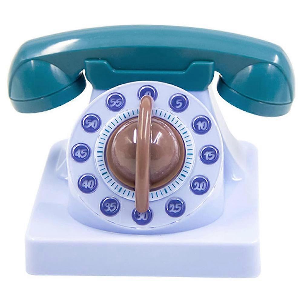 Cartoon Phone Shaped Mechanical Winding Manual 360 Degree Rotating , Suitable for Children'S Learning Organizer A