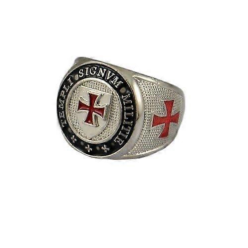 Signvm Militie Templi Tempelritter Ring Kreuz Zinklegierung Ringe Mode Katholischer religiöser Schmuck