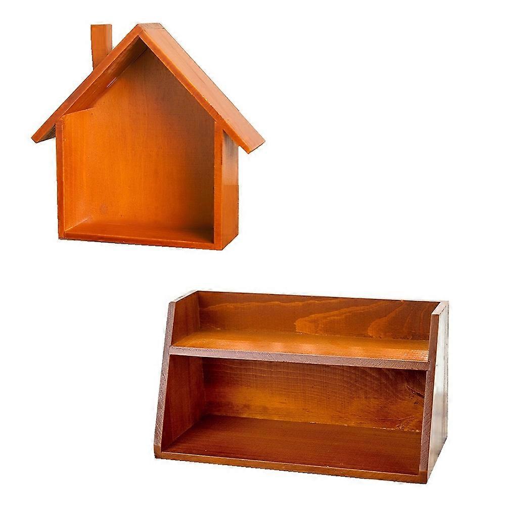 Retro Wooden Desktop Storage Decorative Ornaments Room Storage Wooden Box Multifunctional Decorative Box