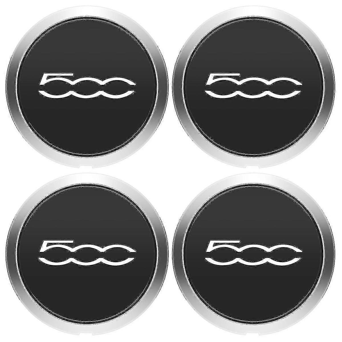 4pcs 133mm hubcap עבור פיאט 500 גלגלים מרכז כובעי רכזת סט 68078419ac 68078421ac כיסוי אבק רסיס 51884863