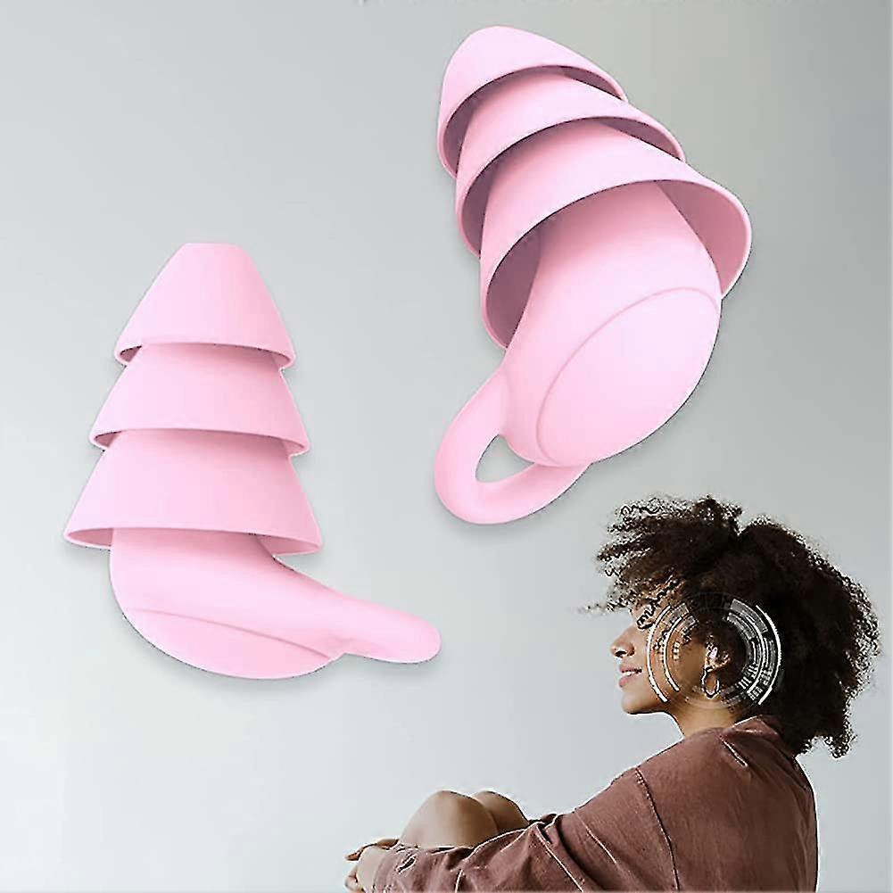 Silicone Sleep Noise Canceling Earplug, Soft Reusable Sleep Earplug, Three-layer