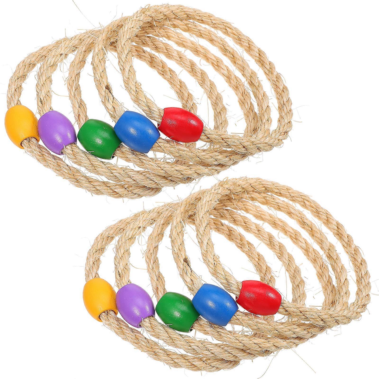 10 stuks Ring Toss Ringen Gooien Ring Speelgoed Kids Ring Toss Toy Toss Ringen Vervanging Voor Carnaval Party Garden Game