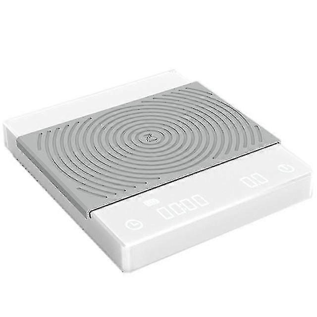 White Mirror Electronic Coffee Scale Smart Digital Scale Pouring Coffee Drip With Usb