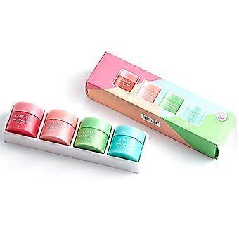 4 × Lip Sleeping Mask Mini Kit 4 Scented Collection 8g Nutritious Moisturizing