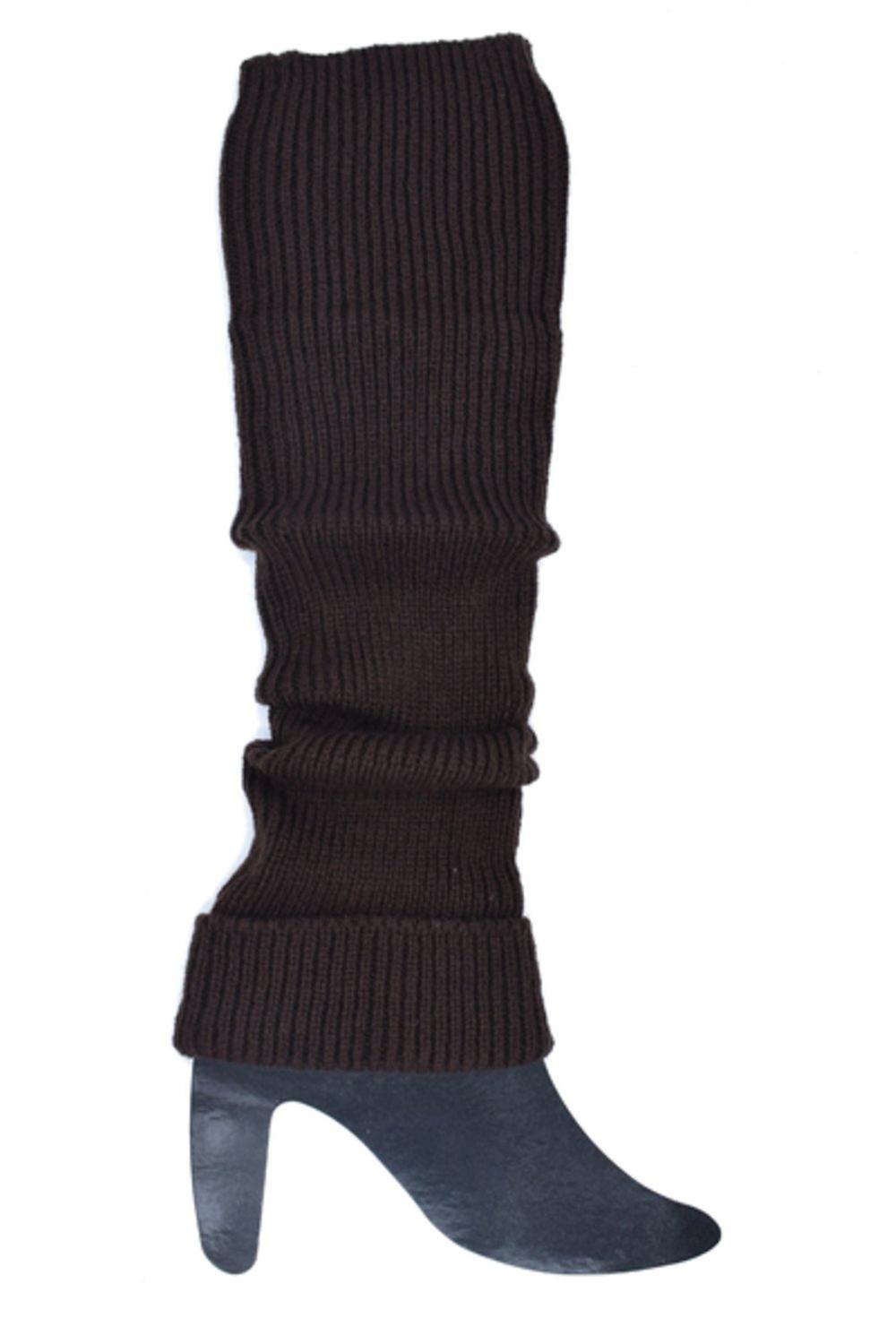 Dark brown leg warmers 