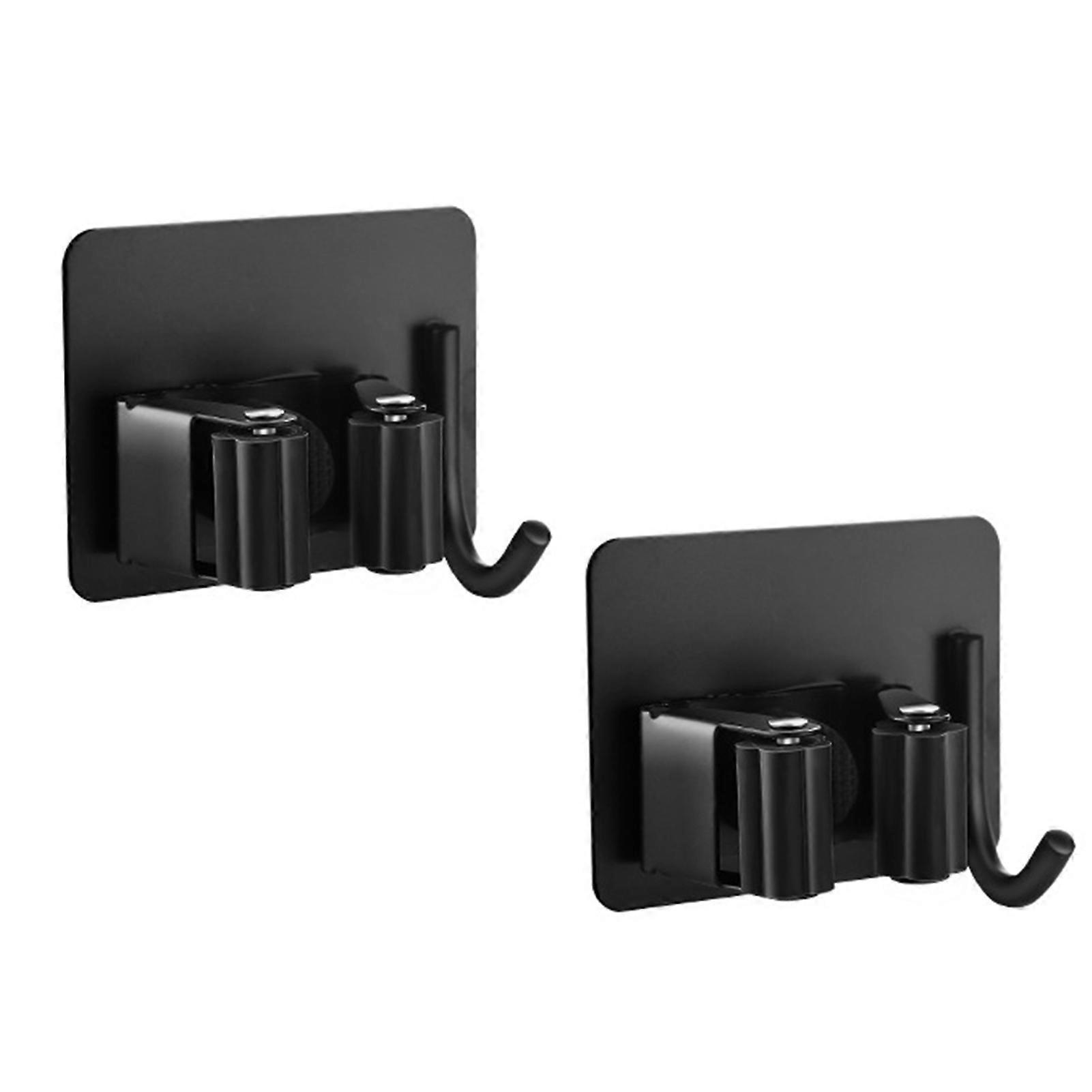 Mop and Broom Holder Wall Mount Stainless Steel Heavy Duty Hooks Broom Organizer for Home Garage Garden