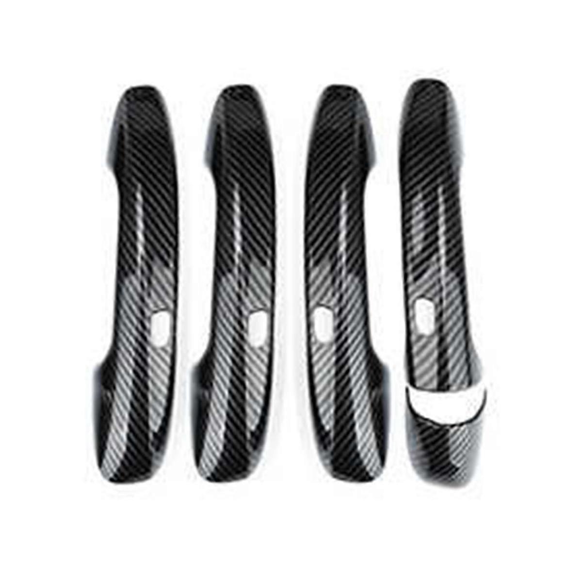 4Pcs Outer Door Handle Cover Trim Stickers for C E GLC GLS CLA GLA 15-24 4Doors with Holes B