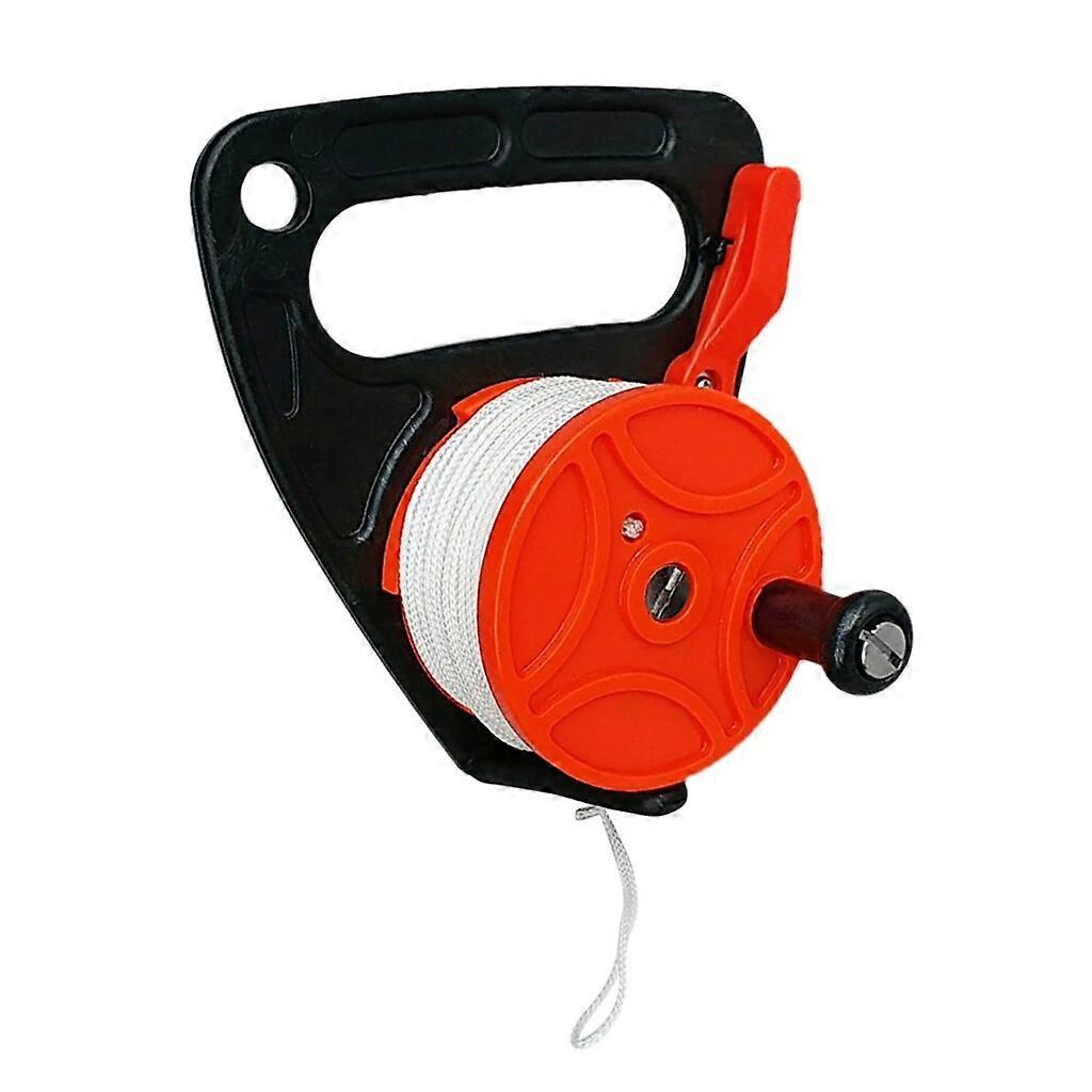 1 Pcs Multi Purpose Scuba Diving Wreck SMB Dive Reel with Handle and 150ft Line with 46m/150ft strong white line