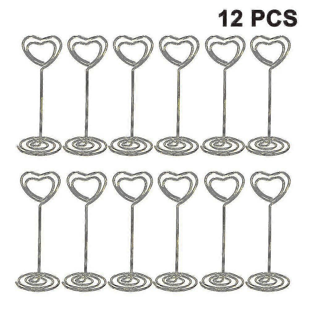 12pcs Tall Place Card Holder Table Number Holder Table Card Holder Table Number Stands W