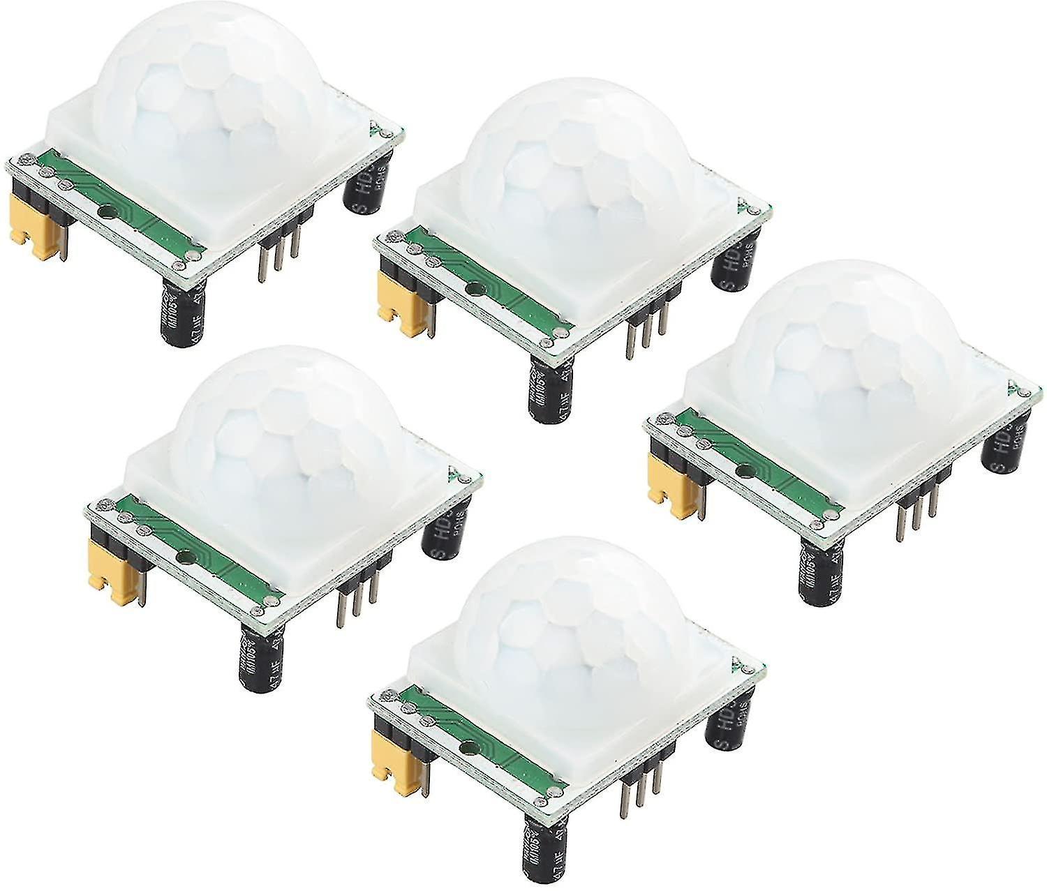 5pcs Human Body Pyroelectric Infrared Pir Motion Detection Sensor Detector Modules