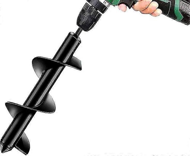 Auger Drill Bit for Garden Planting - Durable Steel, Compatible with 3/8" Hex Drills, Efficient Hole Digging for Flowers & Vegetables