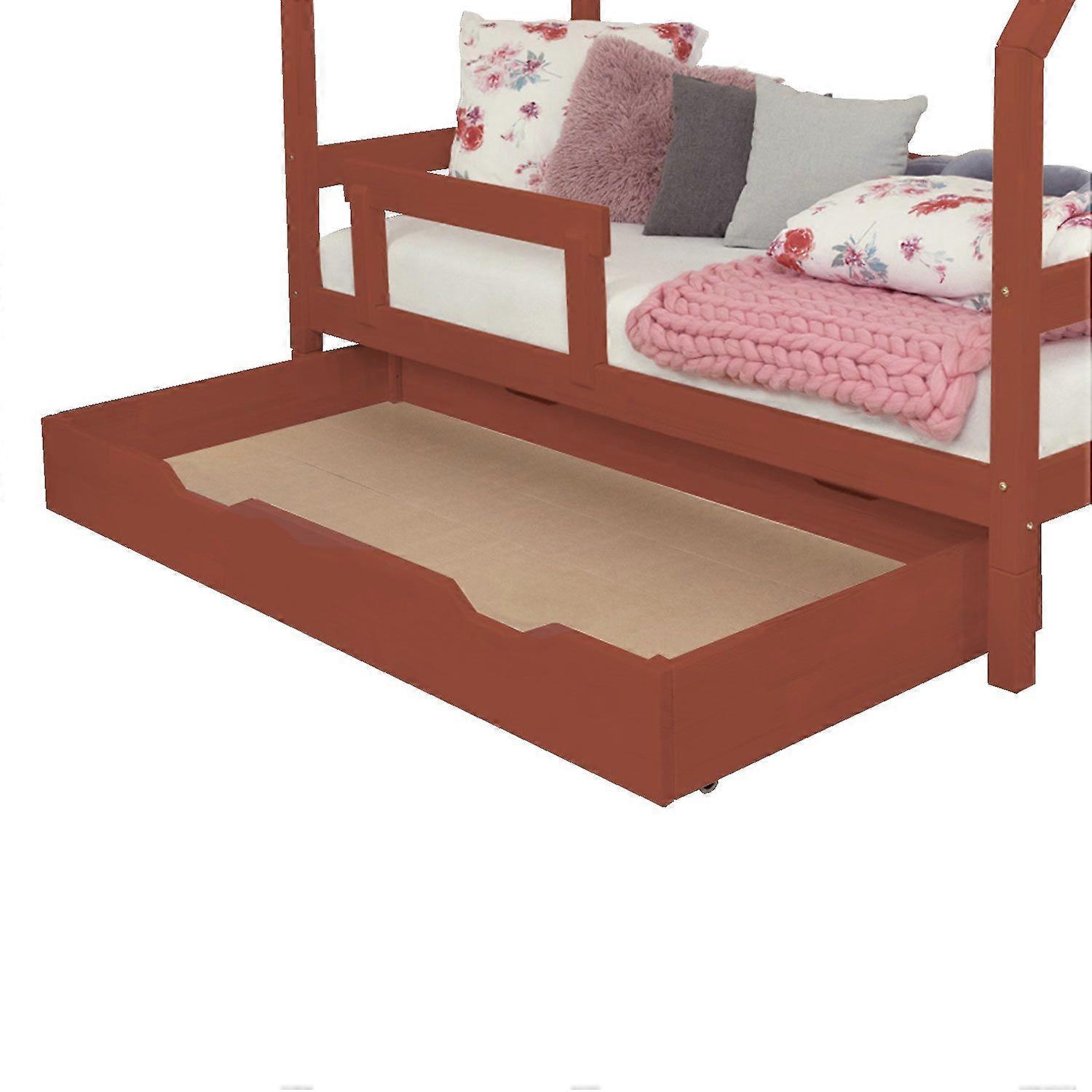 Bed drawer BUDDY 120 x 160 - brick red