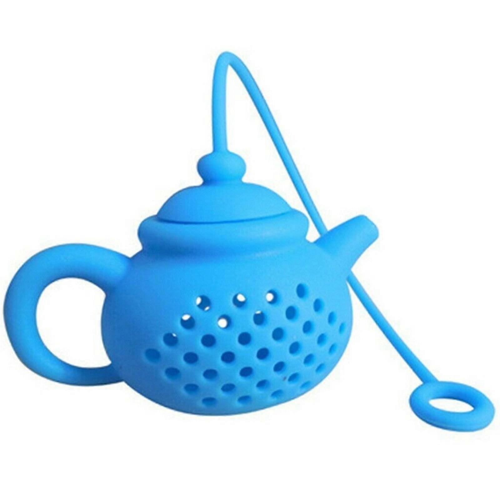 Durable Silicone Teapot-shape Tea Infuser Strainer Tea Bag Leaf Filter Diffuser