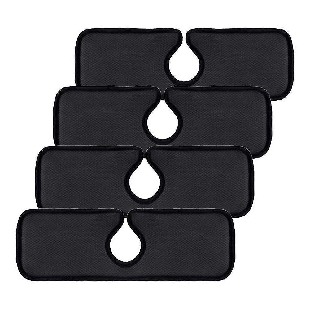 4pcs Kitchen Sink Mat Absorbent Washable Backsplash Guard Splash Water Catcher Pad Drip Protector D
