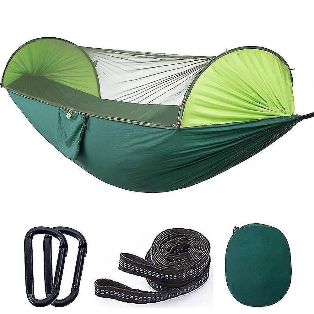 Portable Automatic Camping Hammock With Mosquito Net,folding Multi Use Hammock Swing For Outdoor Ca