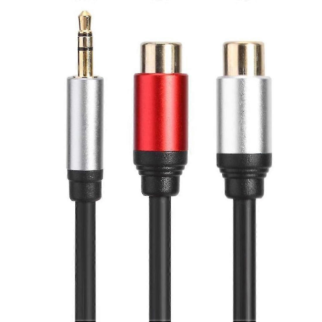 3.5mmオスから2rcaメスステレオジャック補助オーディオケーブルYアダプタRCAケーブルMP3タブレットコンピュータSと互換性があります