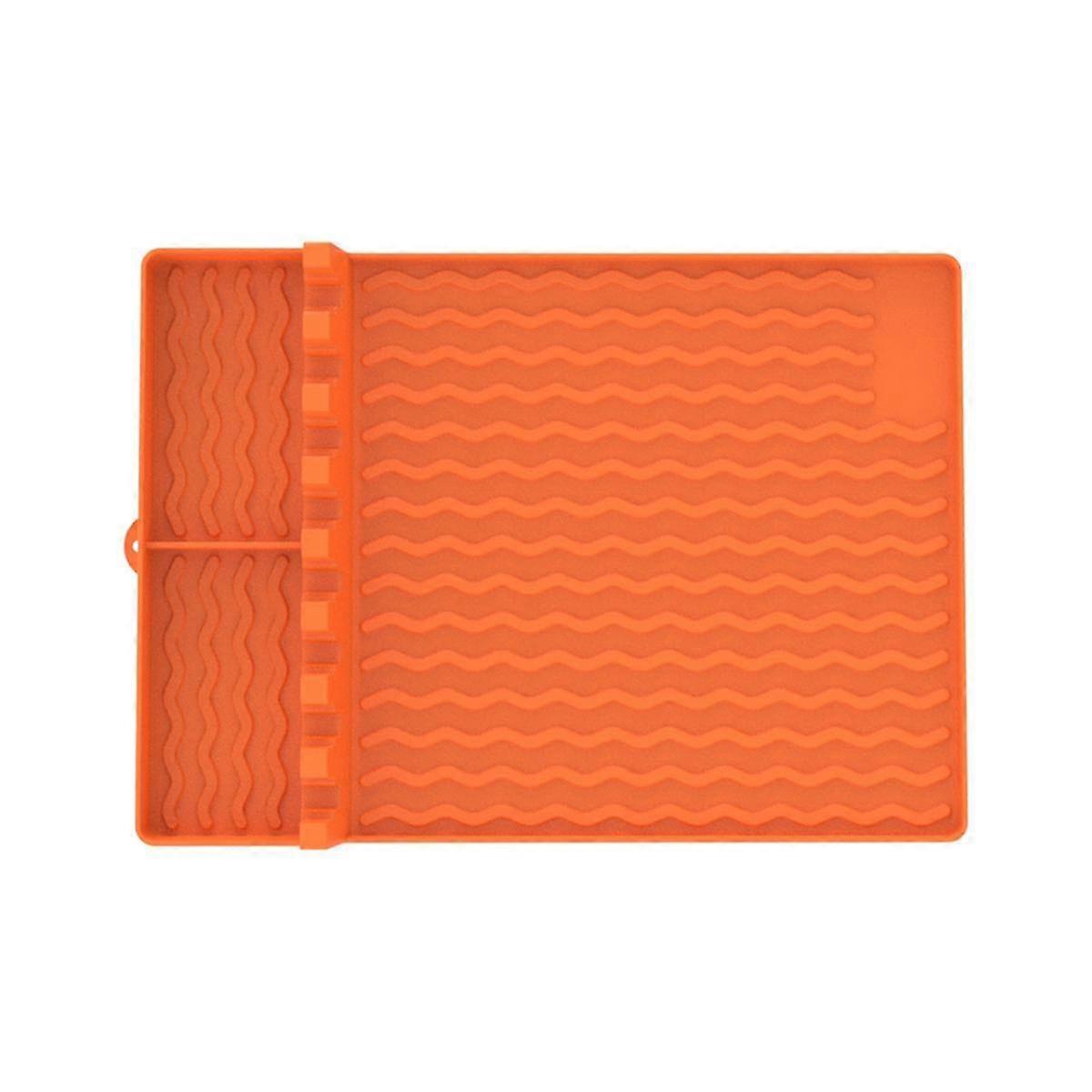 3 In 1 Grill Side Shelf Mat, Heat Resistant Spatula Mat, Bbq Grill Tool Rest, Silicone Utensil Rest With Drip Pad